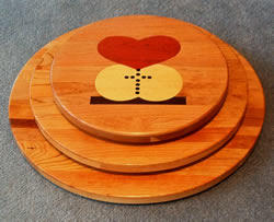 Wooden Lazy Susans: Worldwide Marriage Encounter