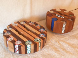 Hand crafted poker chip carousel